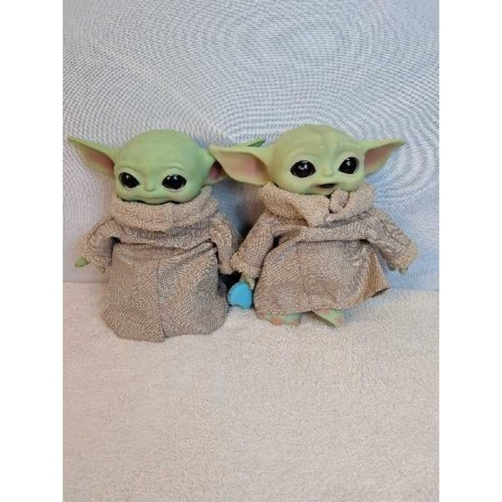 Star Wars Baby Yoda Plush Lot Of 2 Plush Baby Yoda Dolls One Talking Baby Yoda